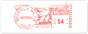 USPS Metered Mail Stamp