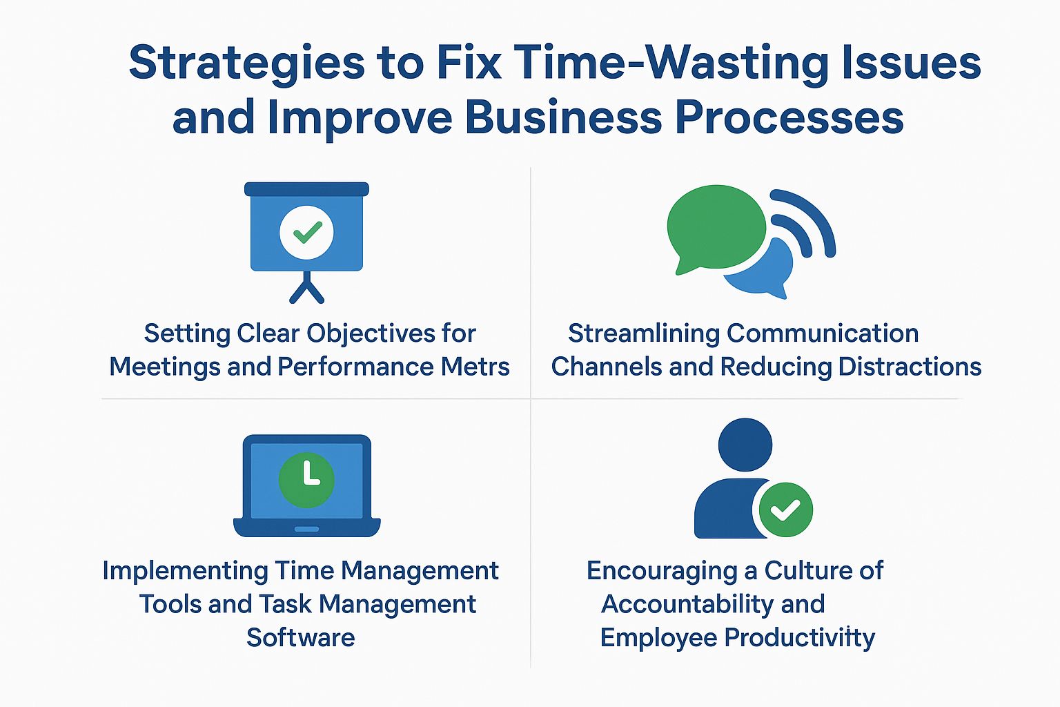 Strategies to Fix Time-Wasting Issues and Improve Business Processes Strategies to Fix Time-Wasting Issues and Improve Business Processes