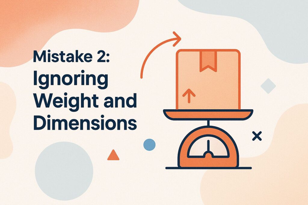Mistake 2: Ignoring Weight and Dimensions